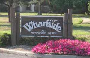 Wharfside Manor condo for sale Monmouth Beach sign